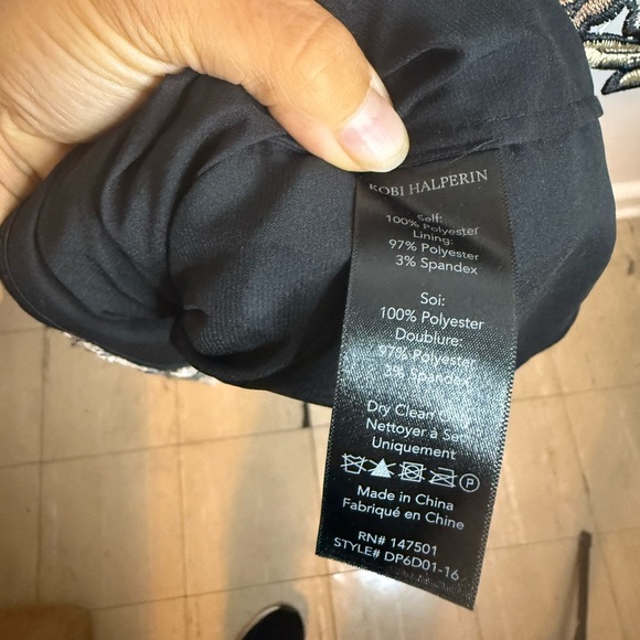 Kobi Halperin Jaylynn Gold Crochet Formal Dress - Picture 7 of 10